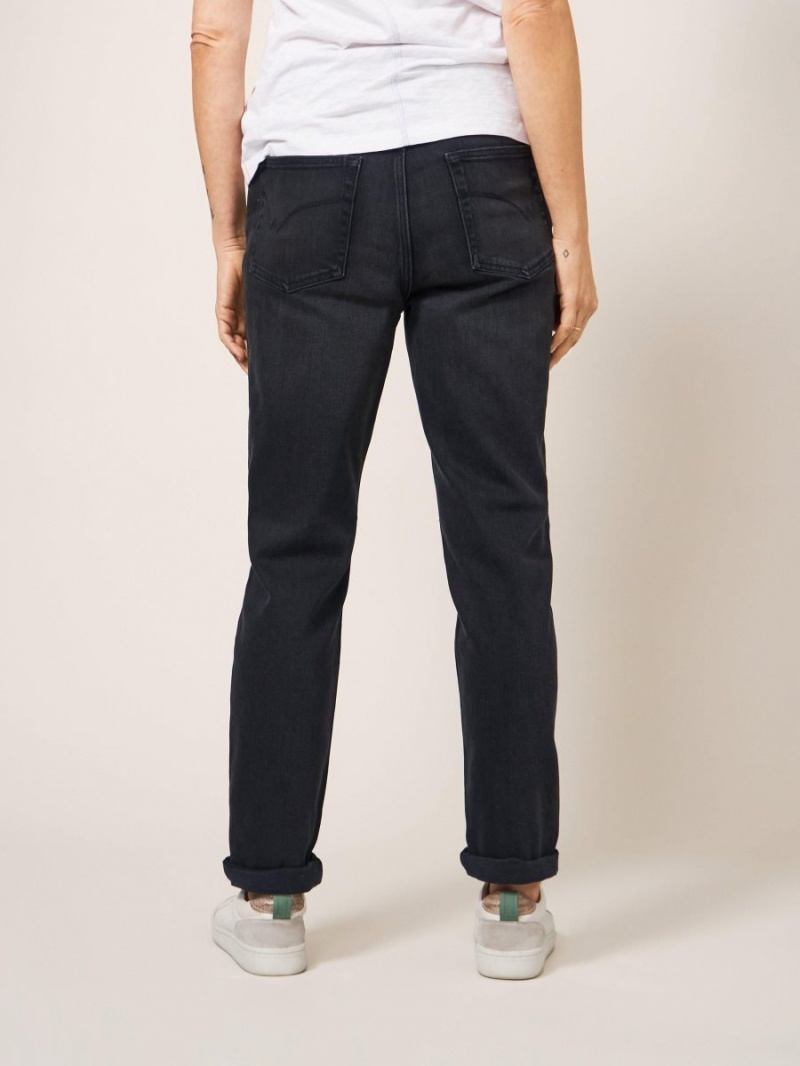 White Stuff Katy Relaxed Slim Jeans Washed Black | 912045ZTR