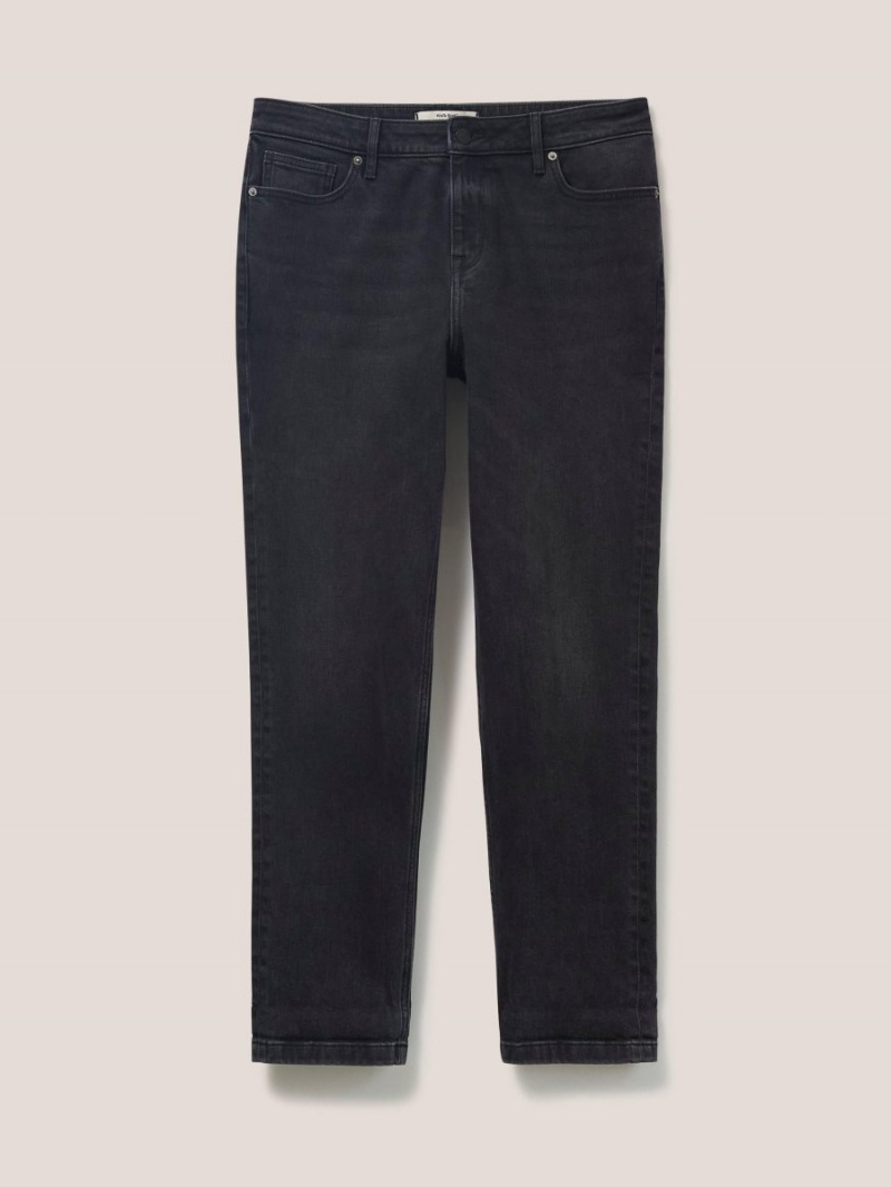 White Stuff Katy Relaxed Slim Jeans Washed Black | 912045ZTR