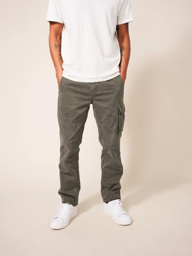 White Stuff Kegworth Organic Cargo Trouser Khaki Green | 105463LMN