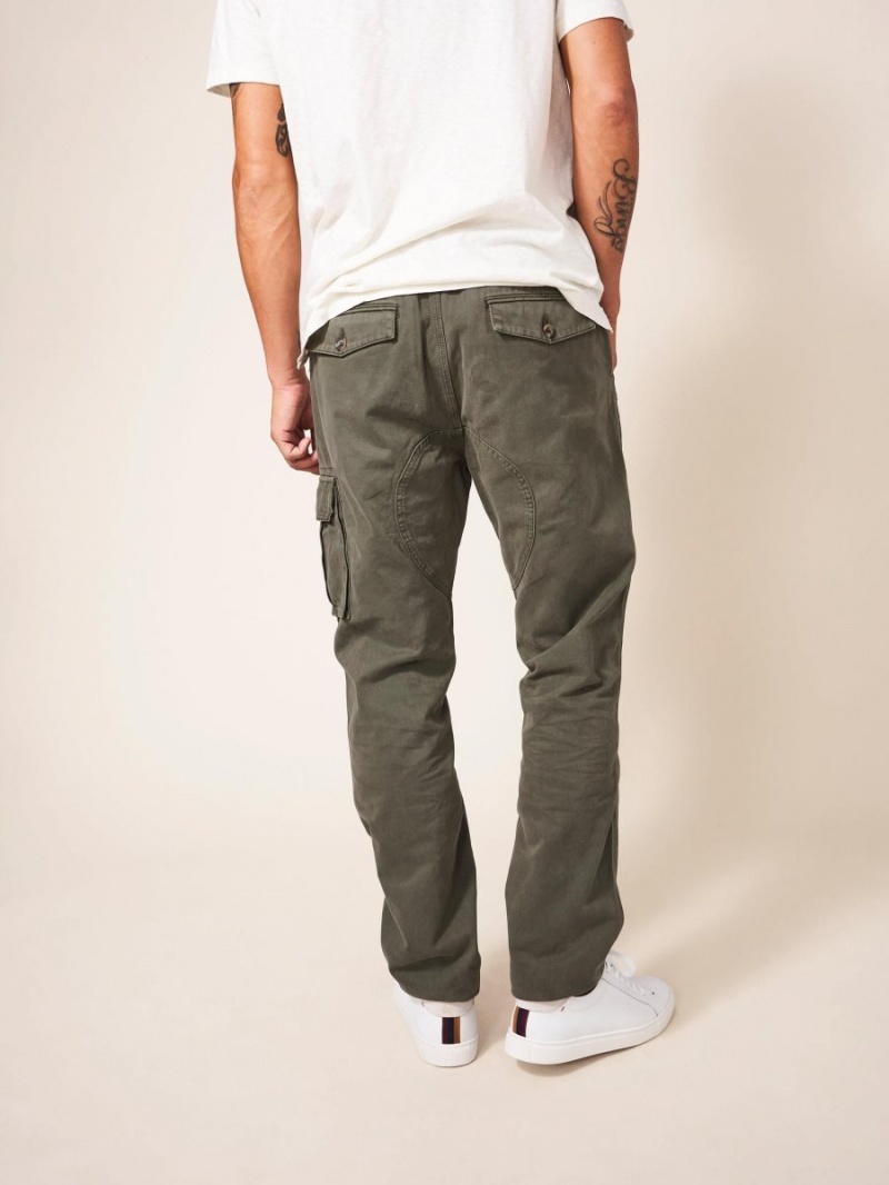 White Stuff Kegworth Organic Cargo Trouser Khaki Green | 105463LMN