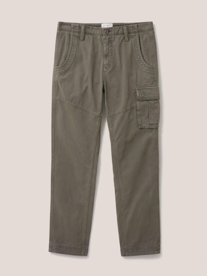 White Stuff Kegworth Organic Cargo Trouser Khaki Green | 105463LMN