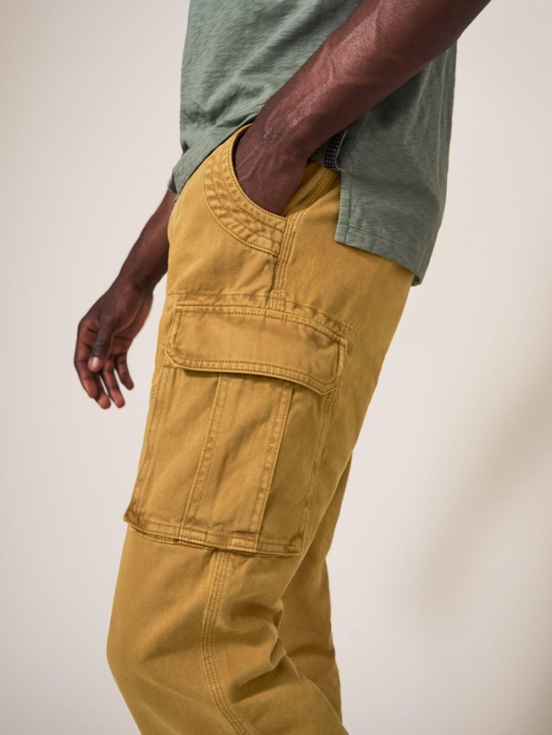 White Stuff Kegworth Organic Cargo Trouser Dark Tan | 450698GEM