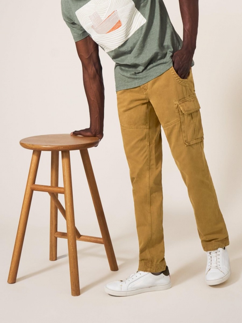 White Stuff Kegworth Organic Cargo Trouser Dark Tan | 450698GEM