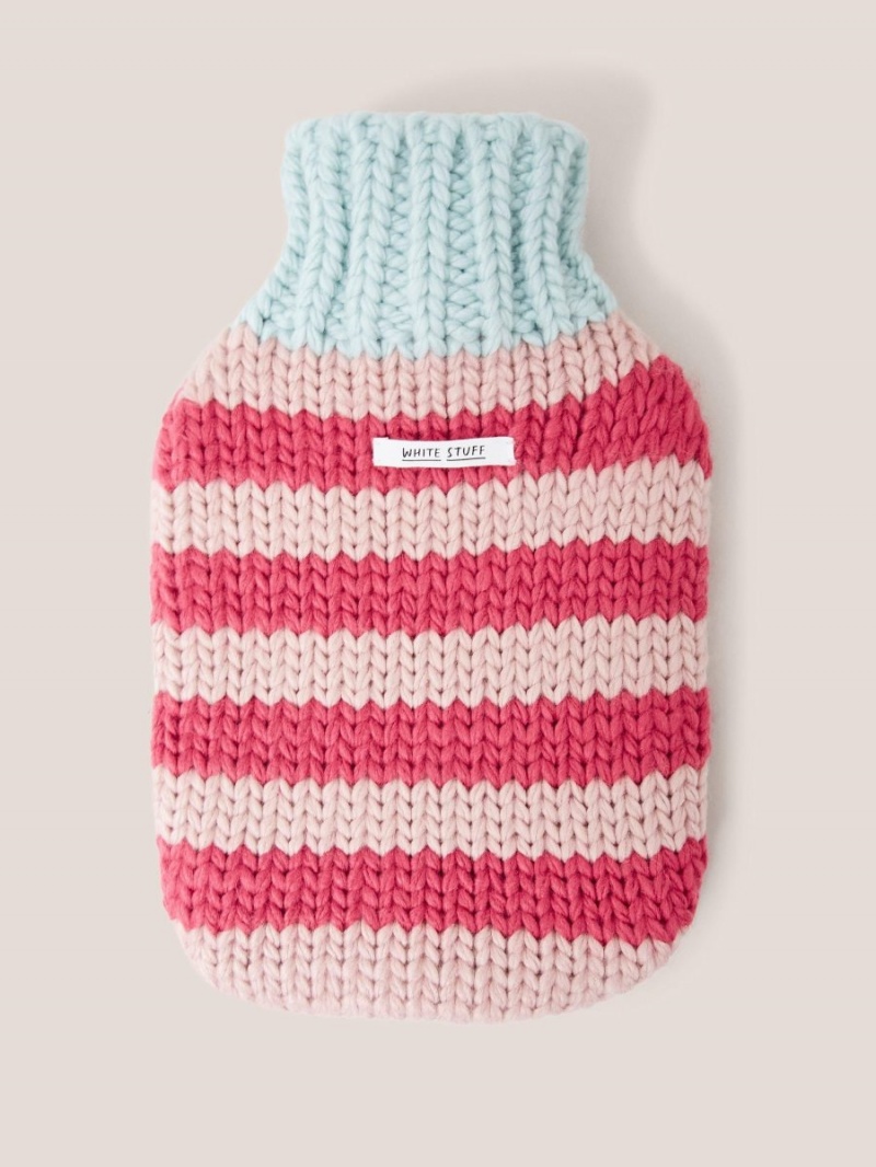 White Stuff Knitted Hot Water Bottle Pink Multi | 086715FZI