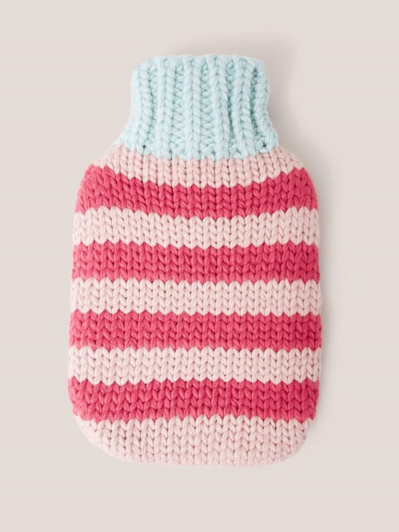 White Stuff Knitted Hot Water Bottle Pink Multi | 086715FZI