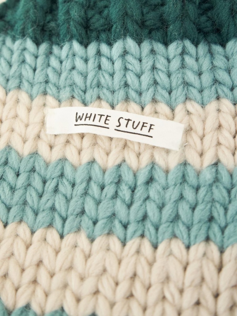 White Stuff Knitted Hot Water Bottle Teal Multi | 739021QFR