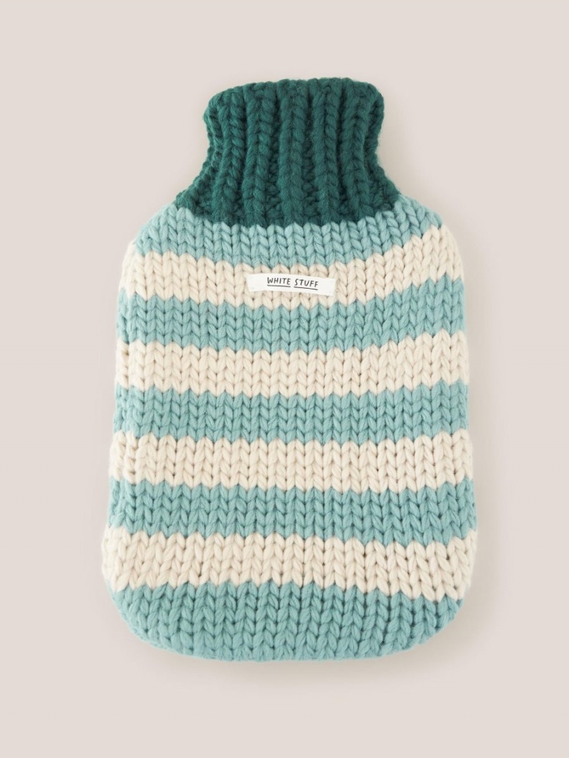 White Stuff Knitted Hot Water Bottle Teal Multi | 739021QFR