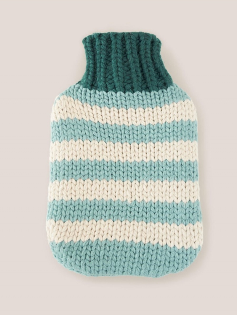 White Stuff Knitted Hot Water Bottle Teal Multi | 739021QFR