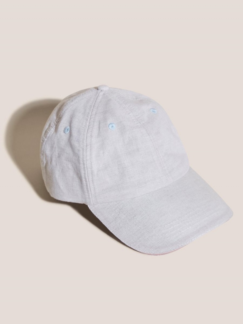 White Stuff Linen Blend Baseball Cap Light Natural | 942715IXL