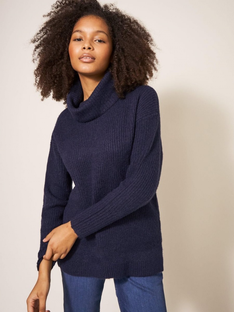 White Stuff Lovely Rib Jumper French Navy | 749081BUO