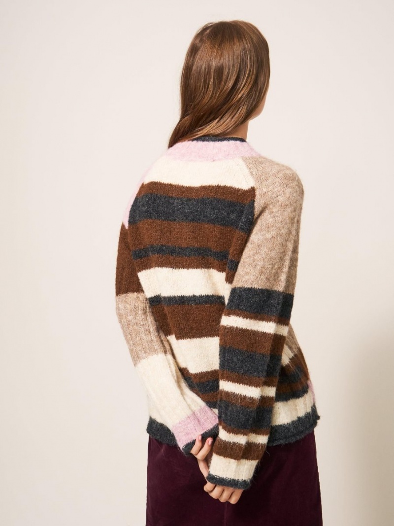 White Stuff Medway Colourblock Jumper Natural Multi | 193560QCN