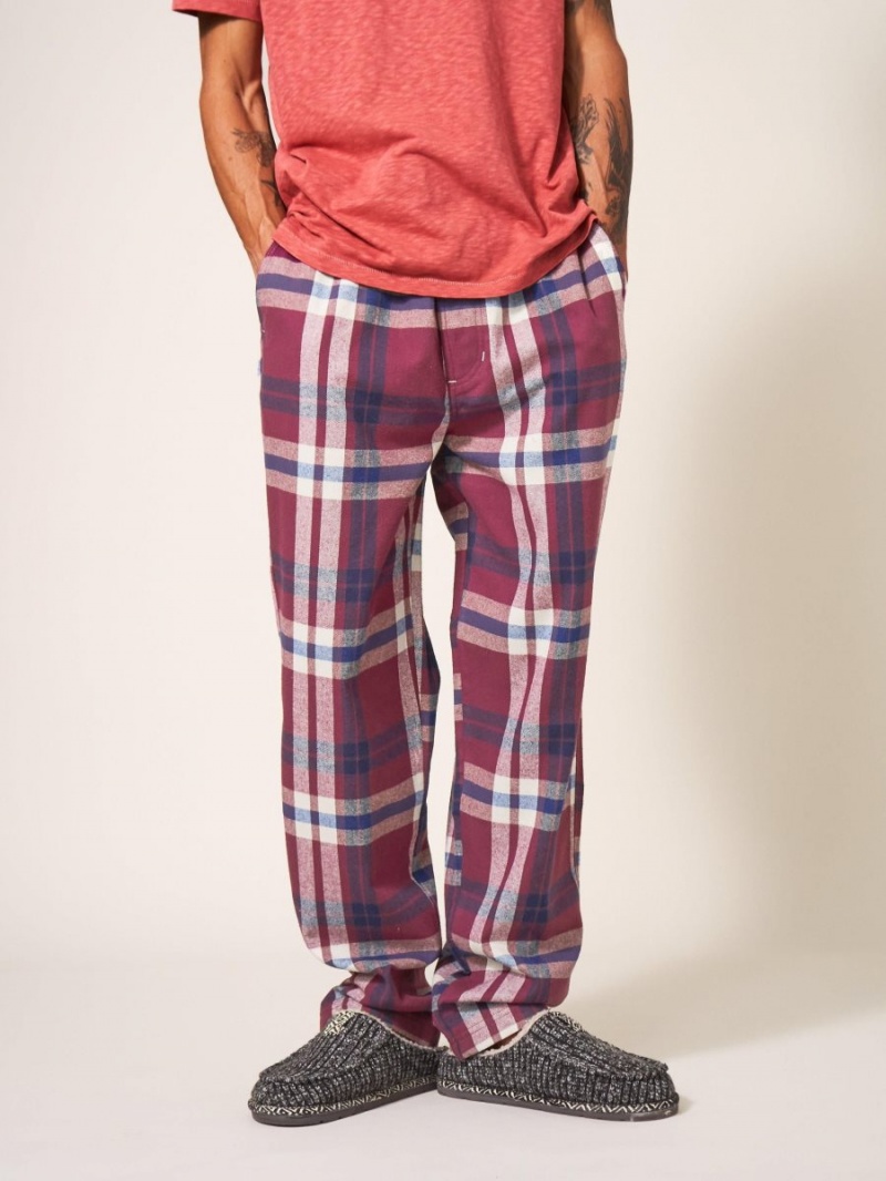 White Stuff Moorland Flannel Pj Trouser Plum Multi | 140367WOC