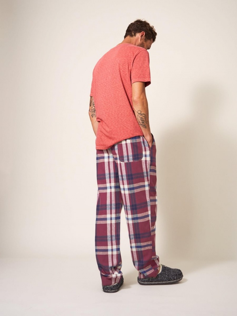 White Stuff Moorland Flannel Pj Trouser Plum Multi | 140367WOC