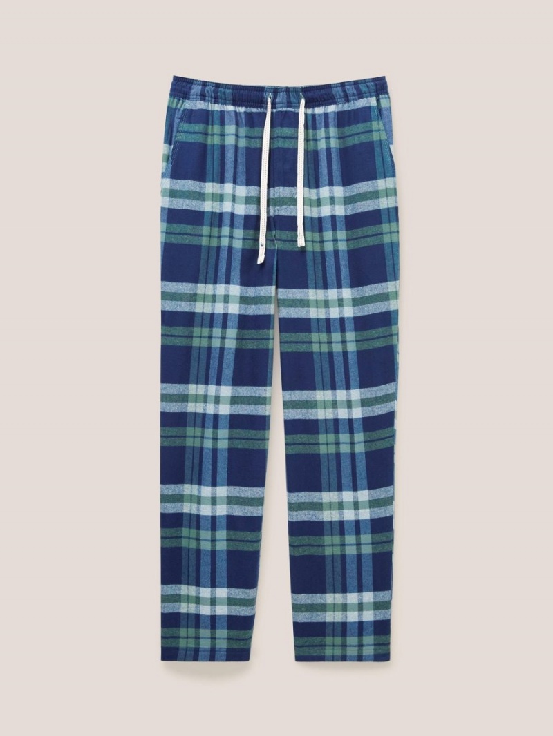 White Stuff Moorland Flannel Pj Trouser Navy Multi | 613029THQ