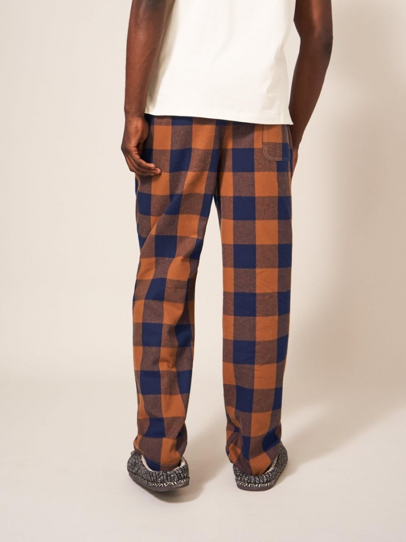 White Stuff Moorland Flannel Pj Trouser Orange Multi | 634890DWP