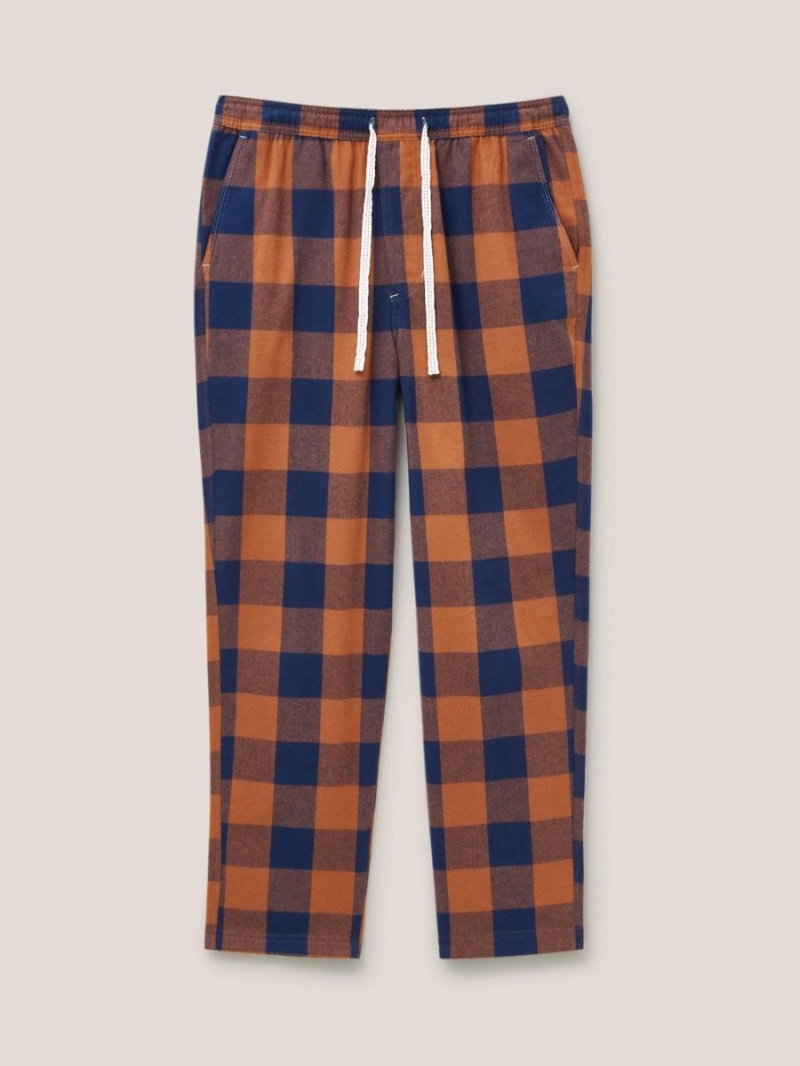 White Stuff Moorland Flannel Pj Trouser Orange Multi | 634890DWP