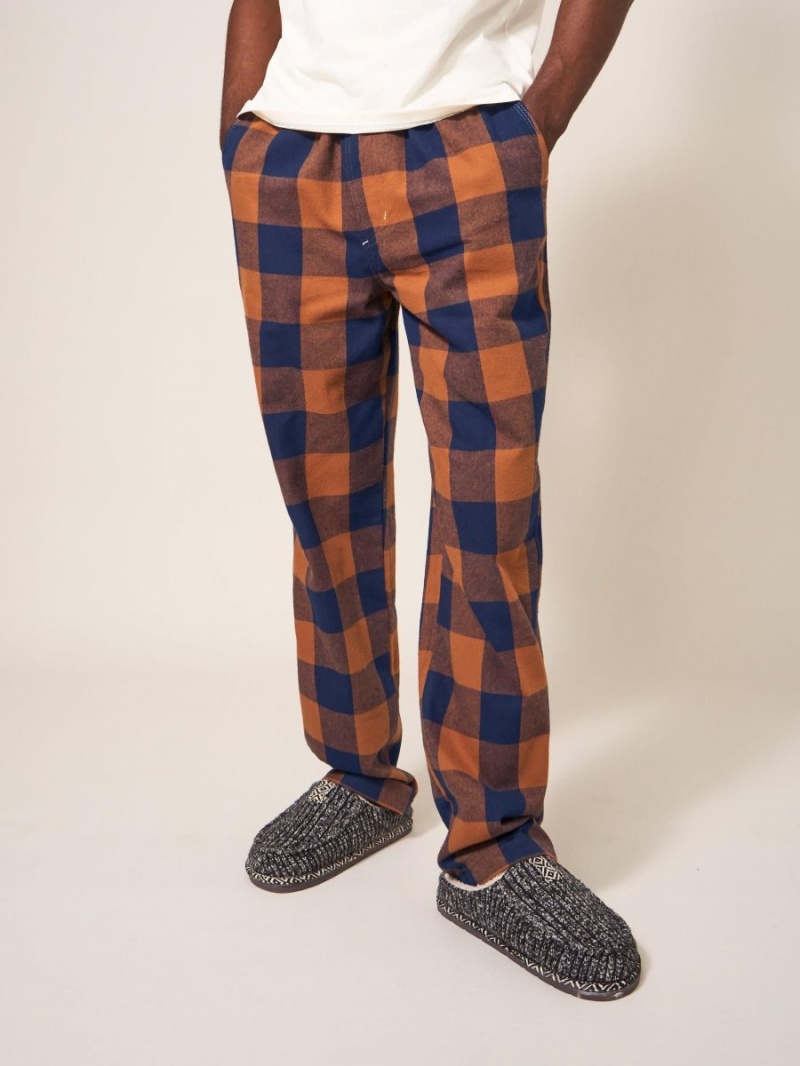 White Stuff Moorland Flannel Pj Trouser Orange Multi | 634890DWP