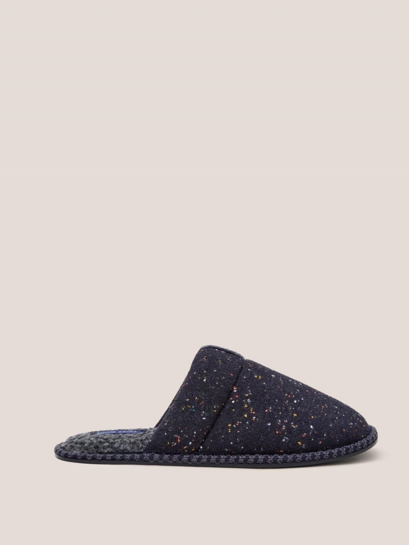 White Stuff Neppy Slip On Mule Slipper Navy Multi | 182649MWV