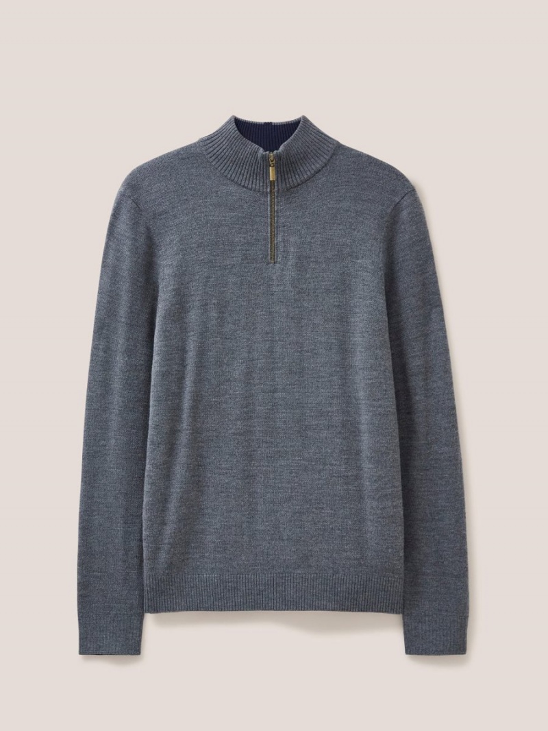 White Stuff Newport Merino Jumper Charcoal Grey | 194826ZPO