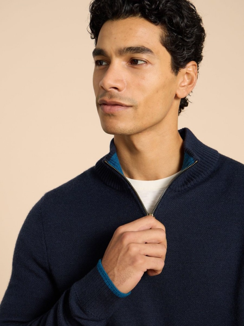 White Stuff Newport Merino Jumper Dark Navy | 269703ASK