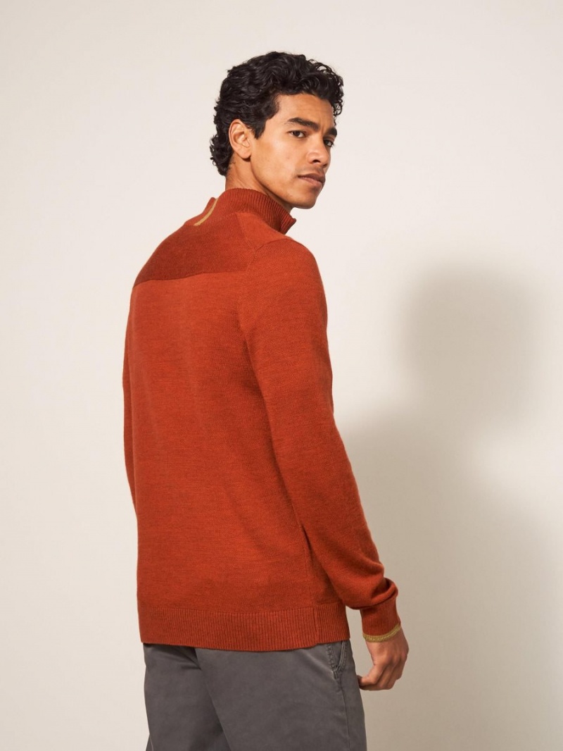 White Stuff Newport Merino Jumper Dark Orange | 875649SDQ