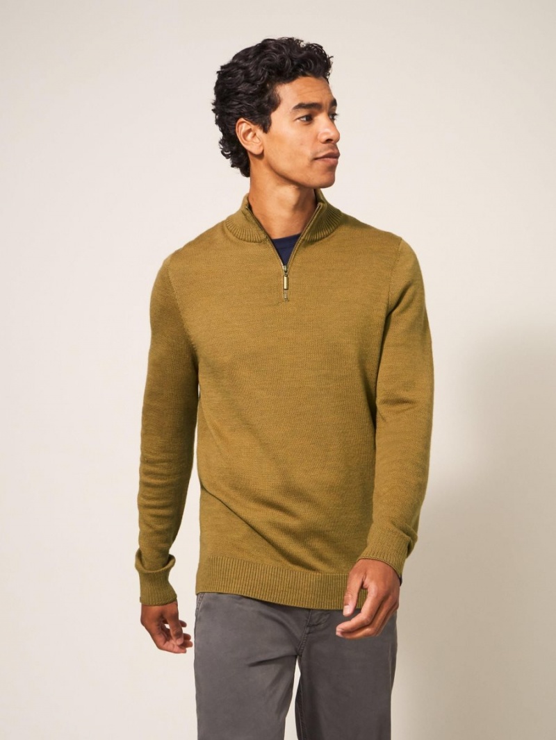 White Stuff Newport Merino Jumper Mid Green | 102576IEV