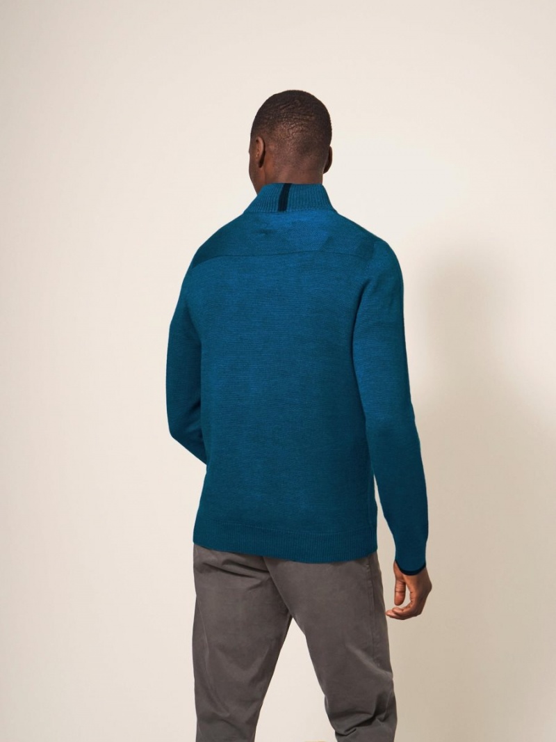 White Stuff Newport Merino Jumper Mid Teal | 843975FJO