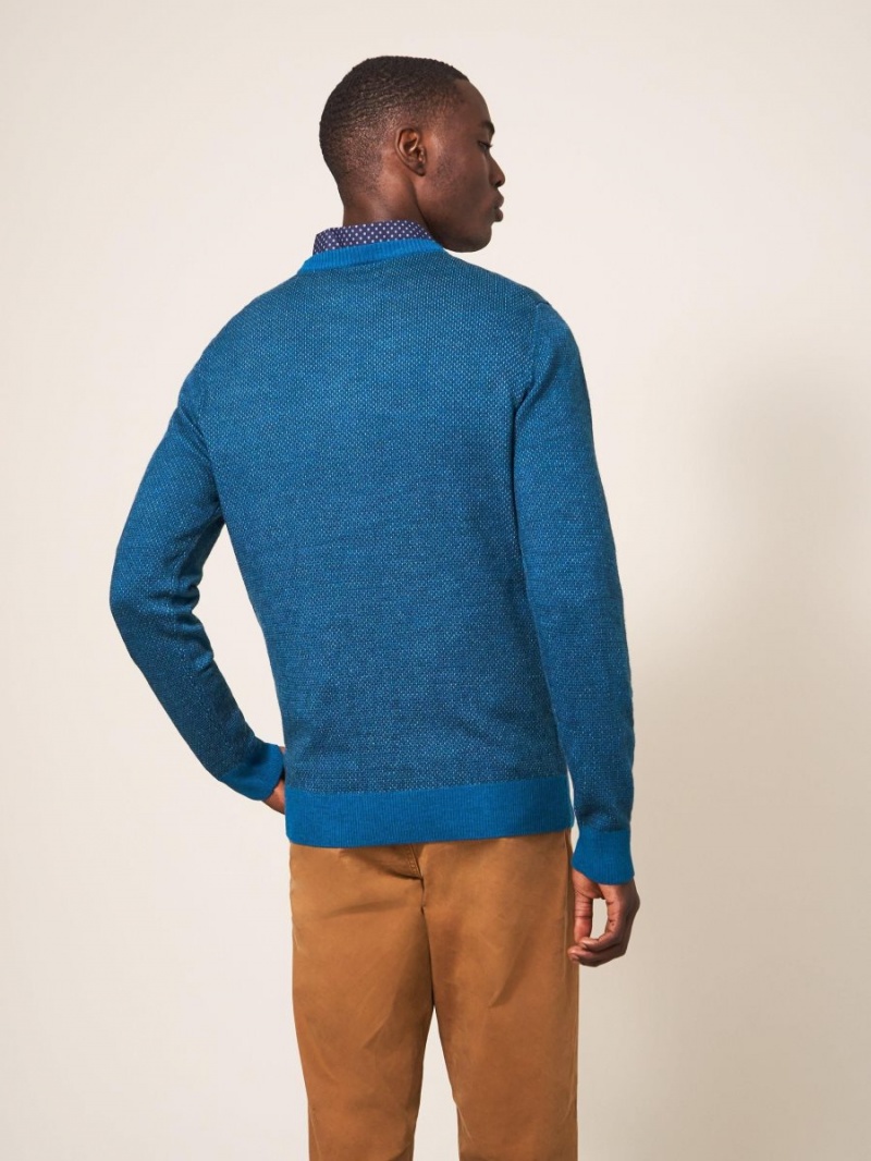 White Stuff Newport Merino Wool Jumper Mid Teal | 765281SLO