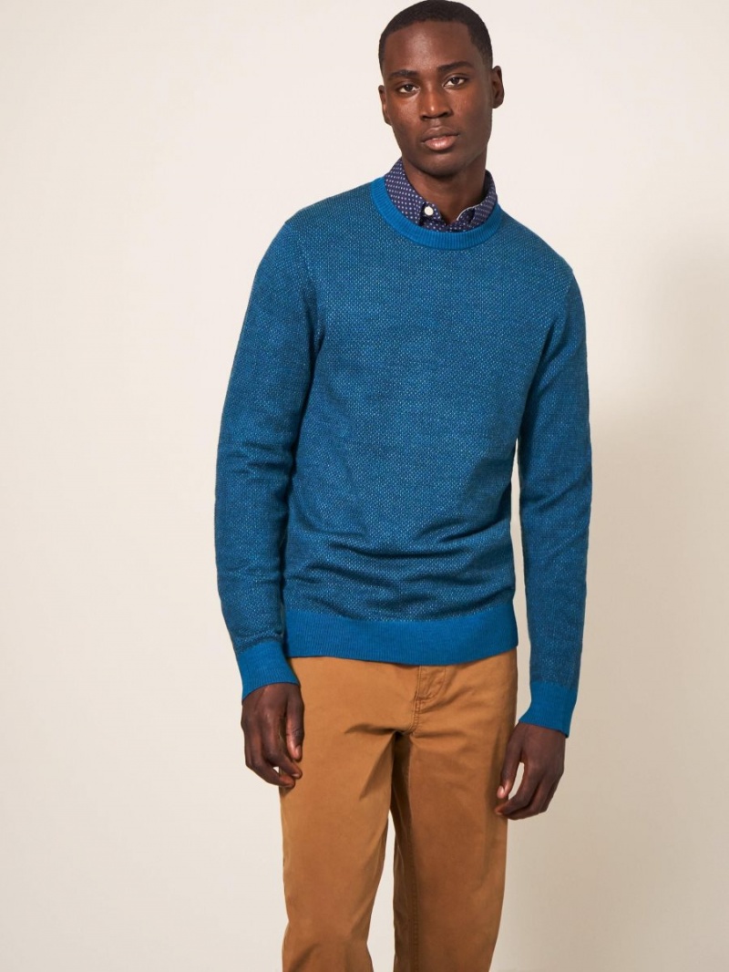 White Stuff Newport Merino Wool Jumper Mid Teal | 765281SLO