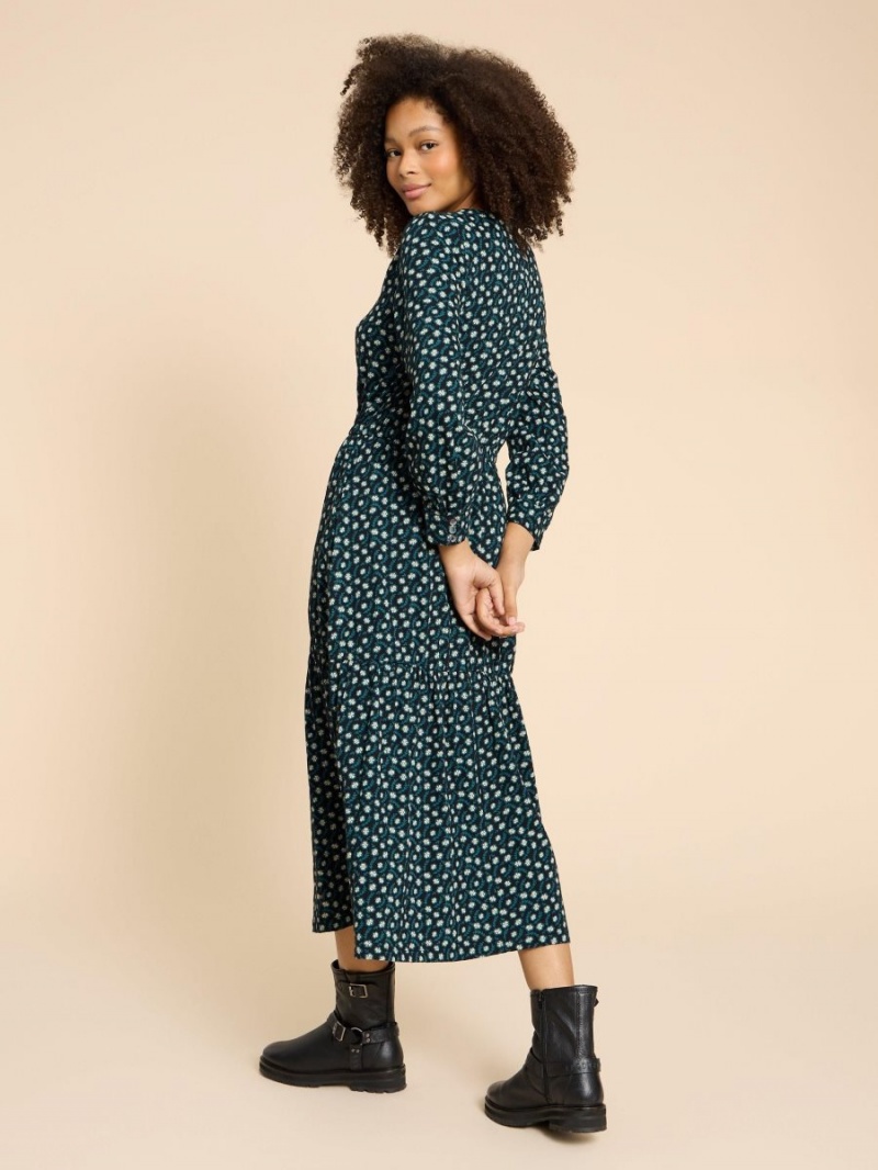 White Stuff Olive Jersey Dress Black Print | 157602HKB