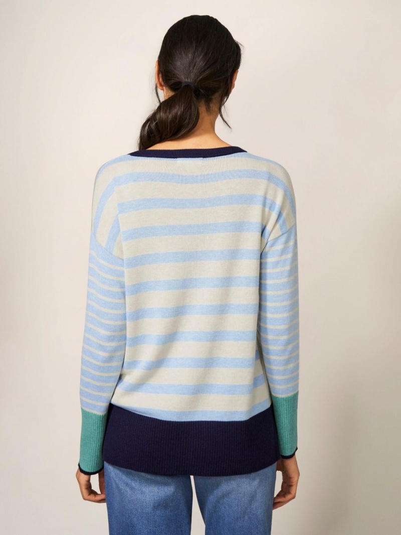 White Stuff Olive Jumper Blue Multi | 238049DLS