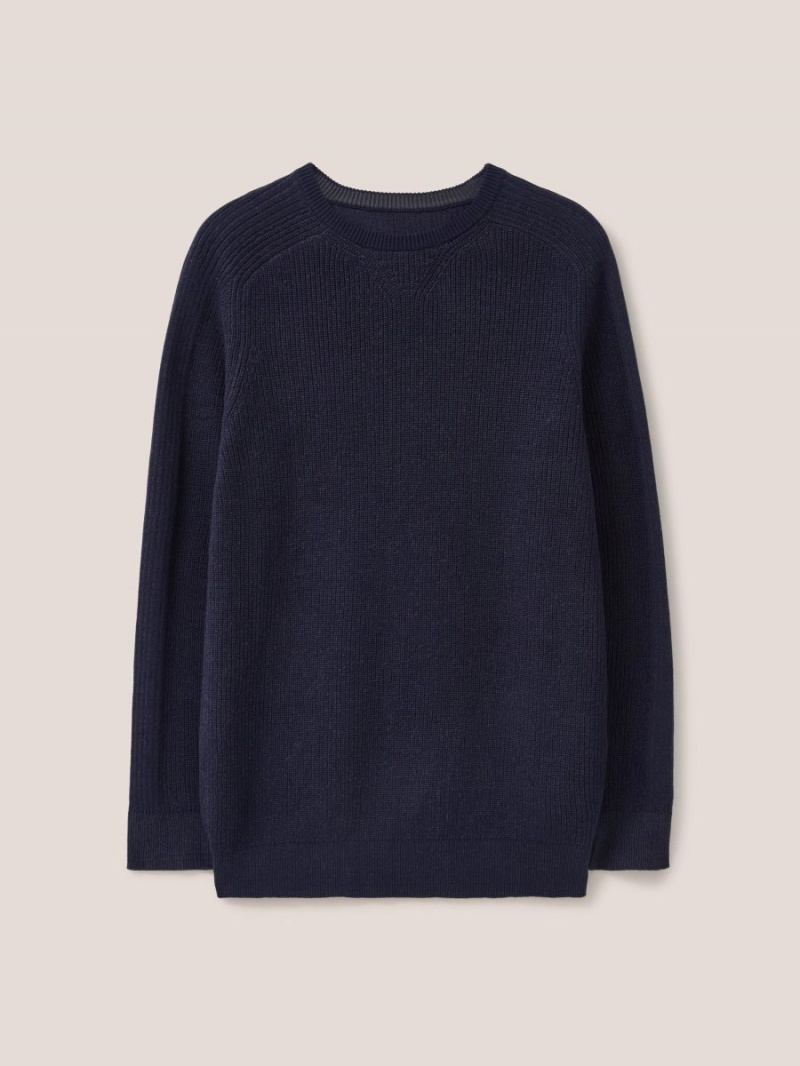 White Stuff Pentire Crew Dark Navy | 368570XAV