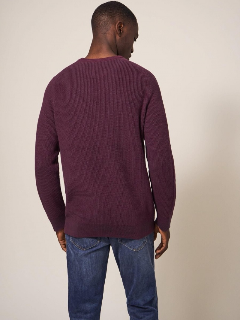 White Stuff Pentire Crew Dk Plum | 807215FRJ