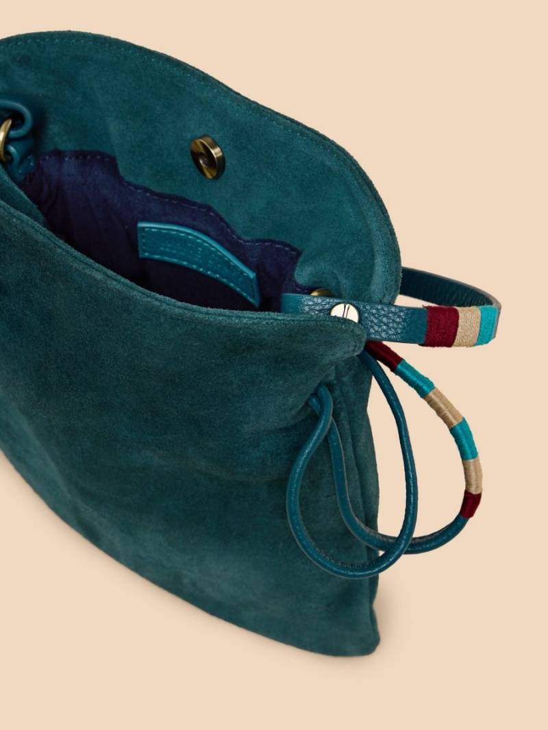 White Stuff Polly Convertible Pouch Bag Dk Teal | 482065QNX