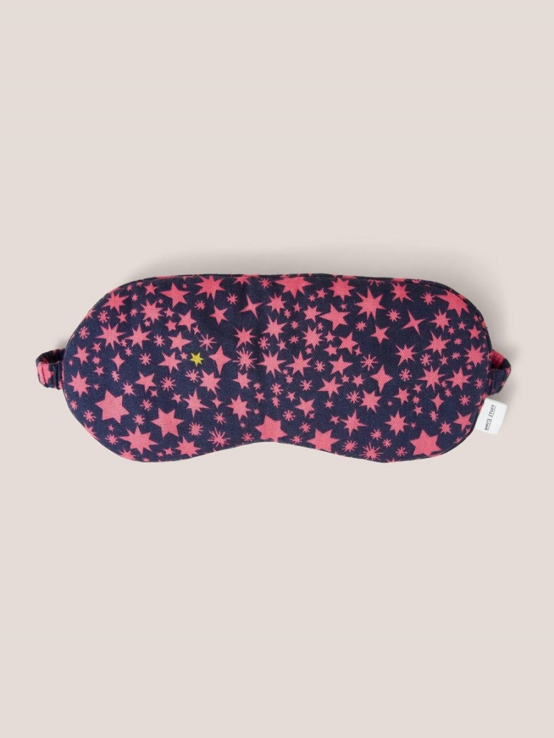 White Stuff Printed Reversible Eye Mask Navy Multi | 829105YCK