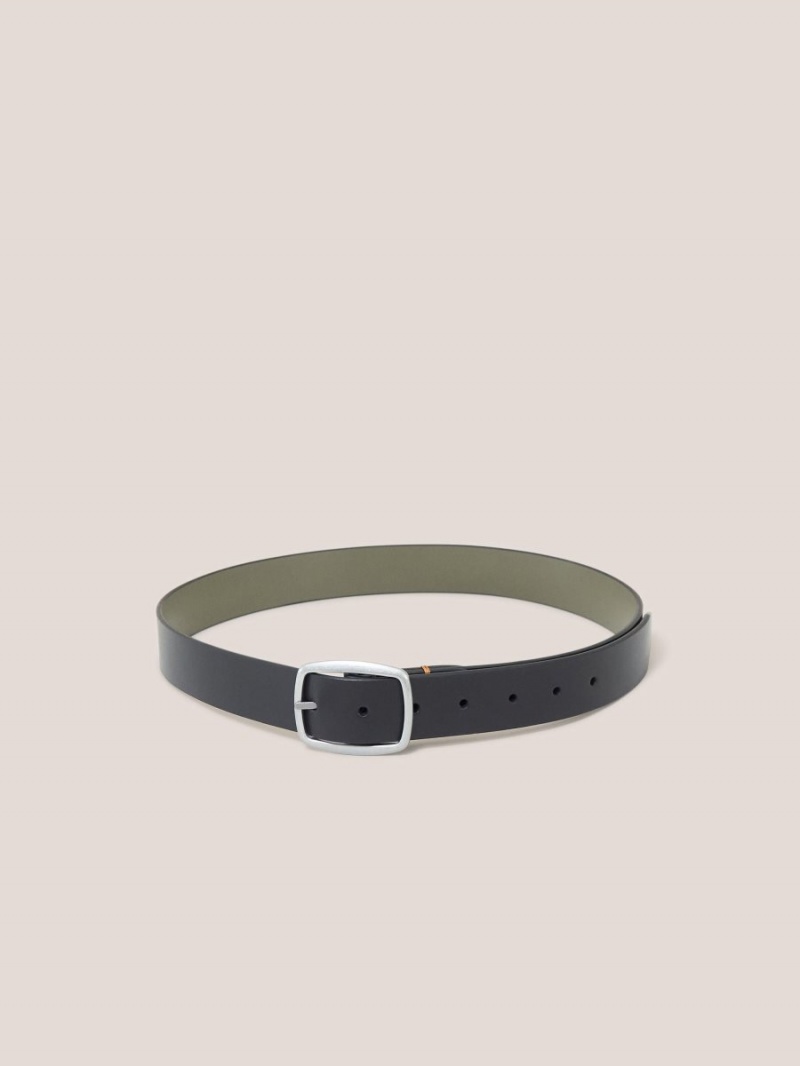 White Stuff Reversible Leather Belt Black Multi | 170865LNA