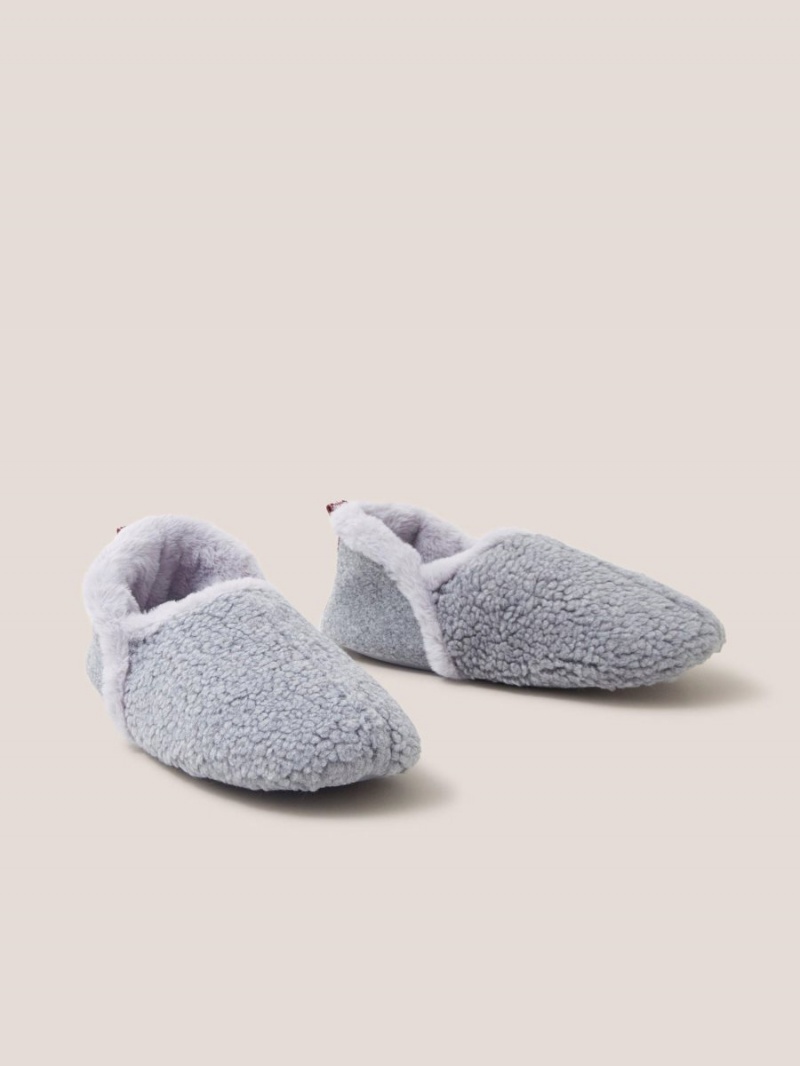 White Stuff Reya Closed Back Slipper Mid Grey | 530278TYD