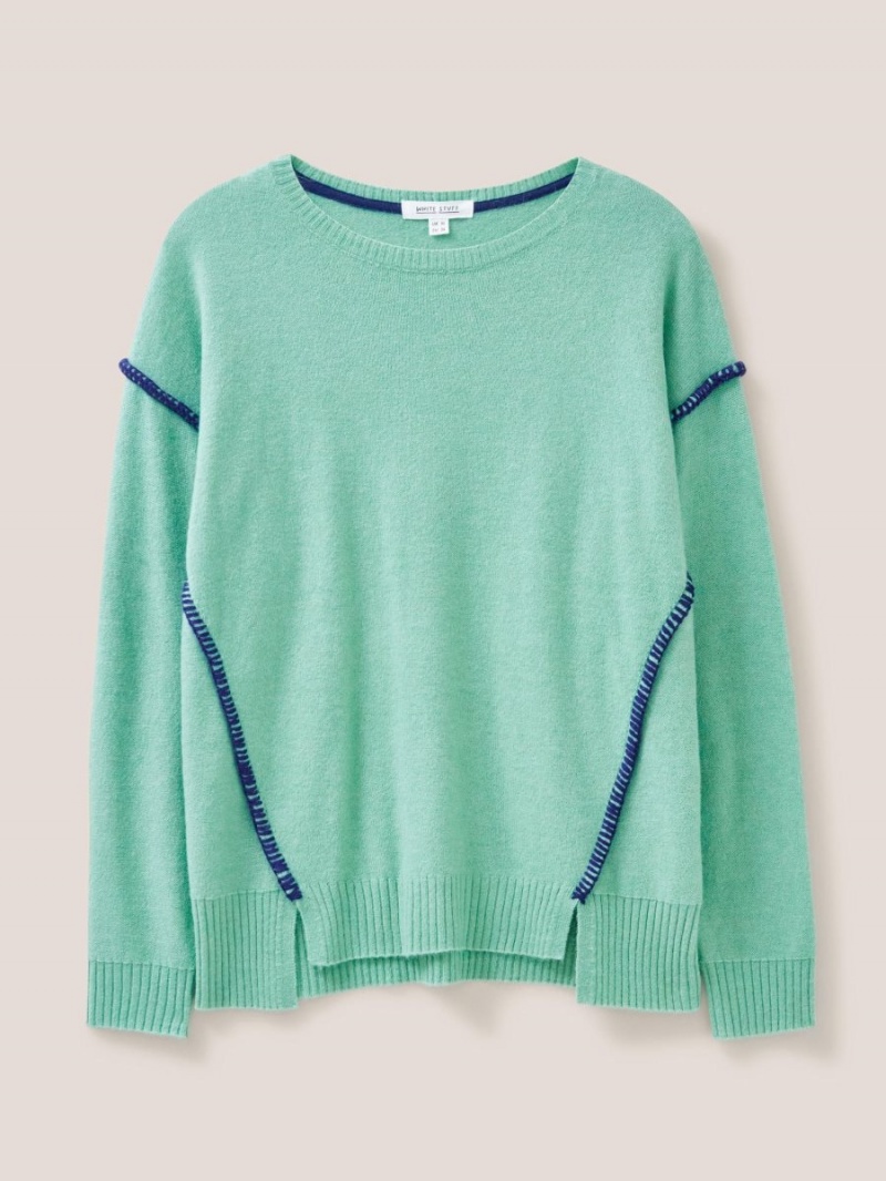 White Stuff Ripple Jumper Light Green | 183742DMK