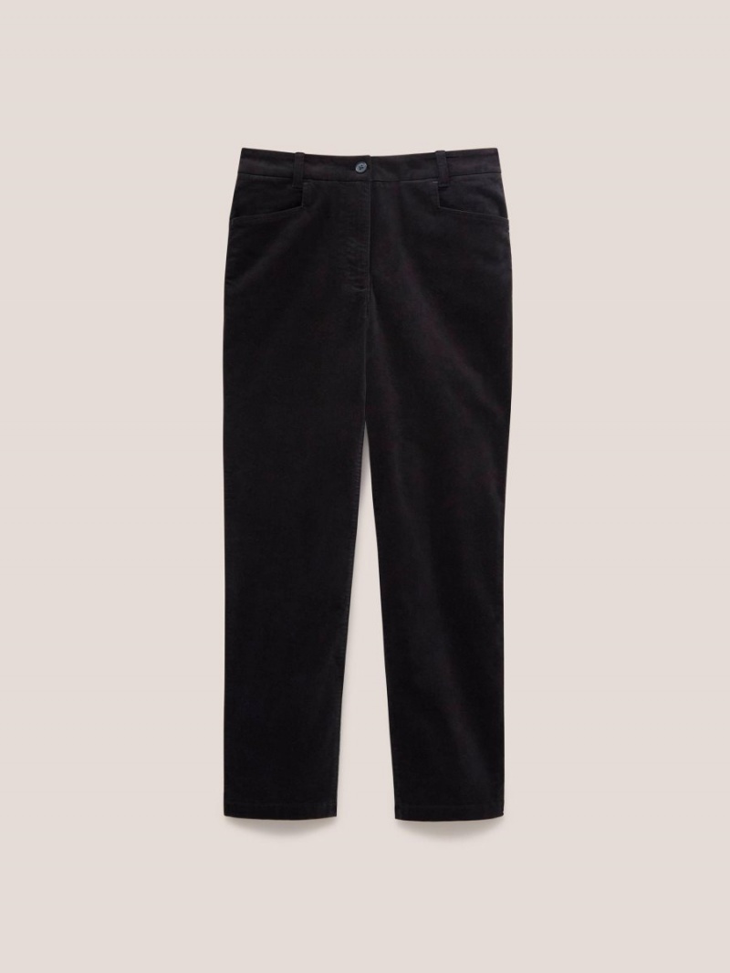 White Stuff Savannah Velvet Trouser Pure Black | 205193MBG