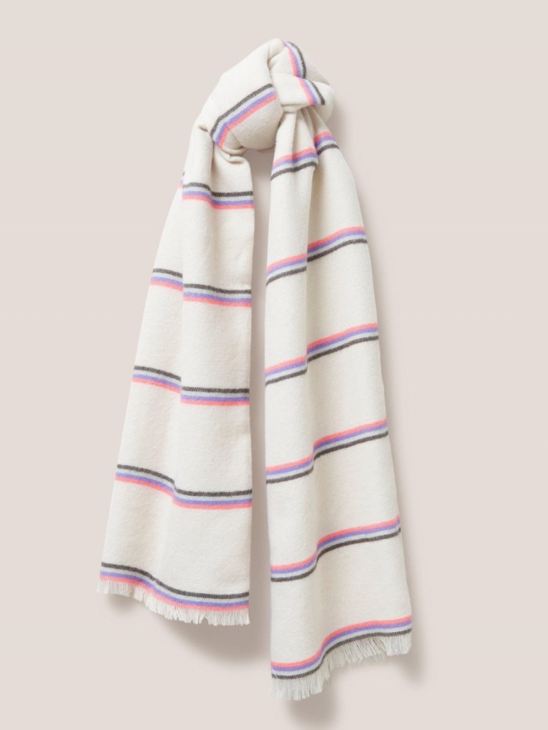 White Stuff Selma Midweight Scarf Pink Multi | 720385WJA