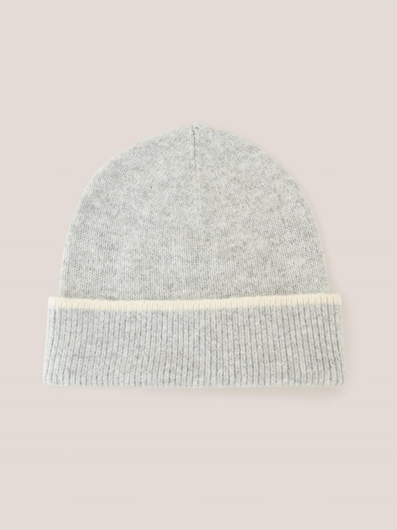 White Stuff Sienna Knit Beanie Grey Multi | 970423JHE