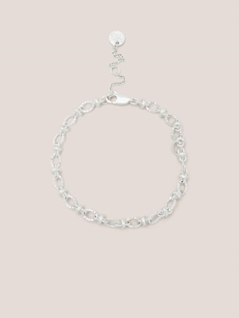 White Stuff Silver Plated Link Bracelet Silver Tone Metallic | 463157LKB