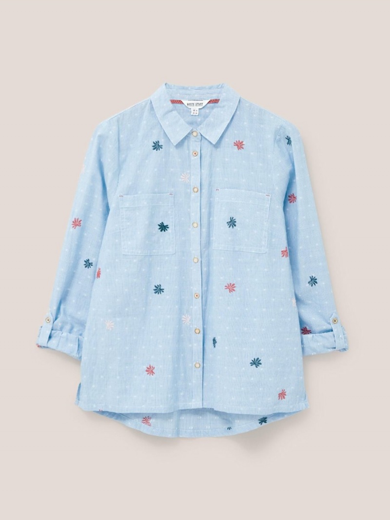 White Stuff Sophie Shirt Blue Multi | 853297MYH