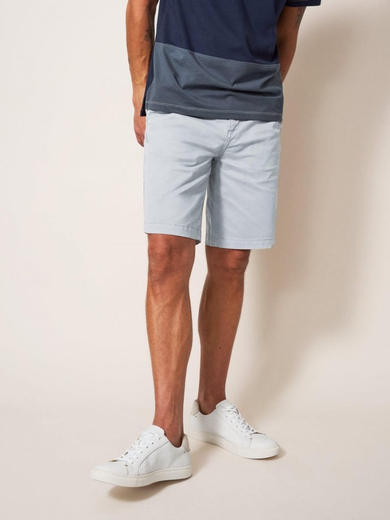 White Stuff Sutton Organic Chino Short Light Grey | 576249NER