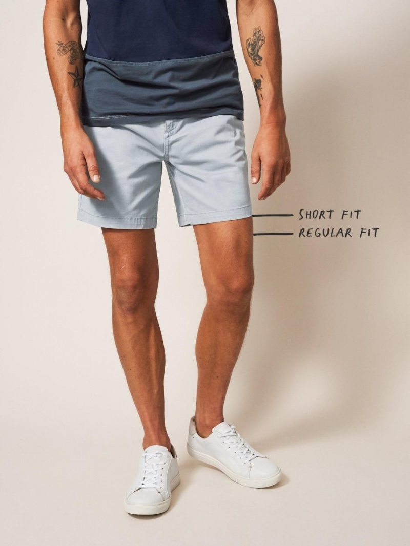 White Stuff Sutton Organic Chino Short Light Grey | 576249NER