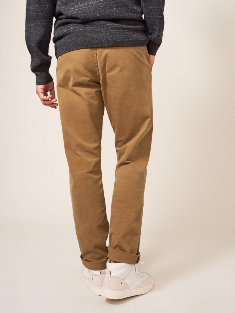 White Stuff Sutton Organic Chino Trouser Mid Brown | 680174JUX