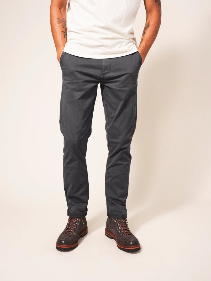 White Stuff Sutton Organic Chino Trouser Dk Grey | 796418CZU