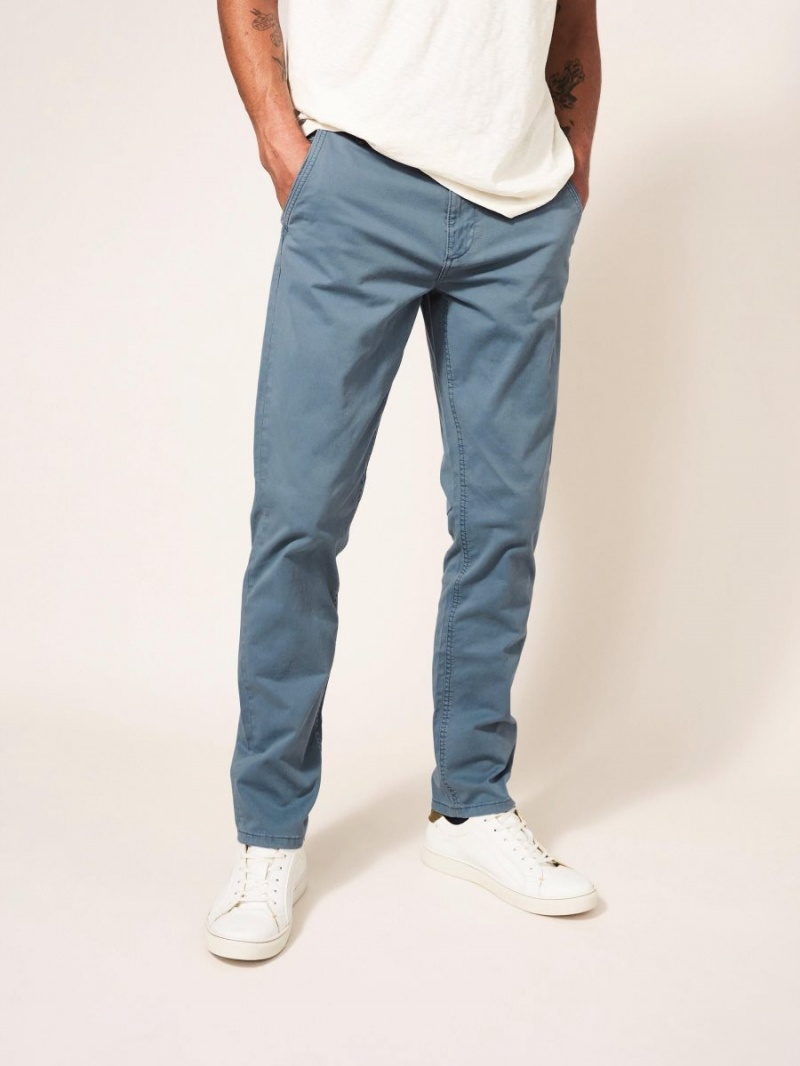 White Stuff Sutton Organic Chino Trouser Mid Blue | 942761BHX