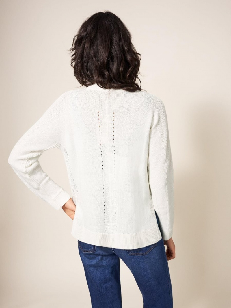 White Stuff Tiana Cardi Natural White | 321859LHZ