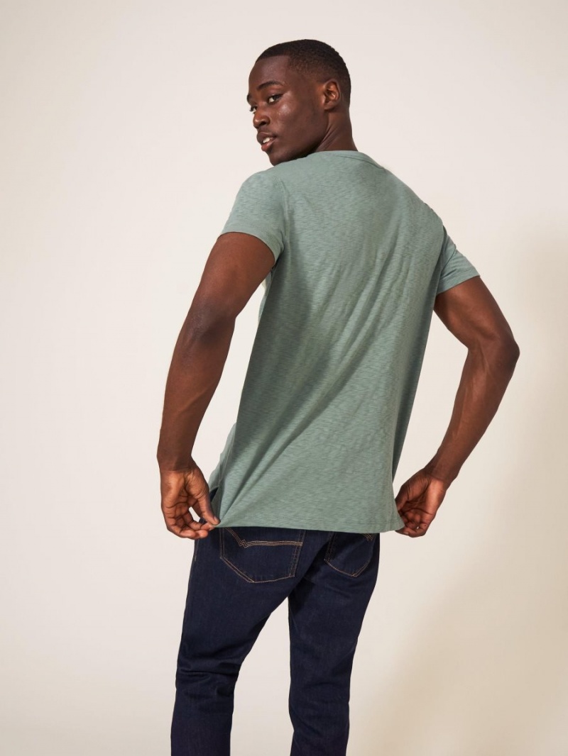 White Stuff Trawler Graphic Tshirt Dusty Green | 846197TYX